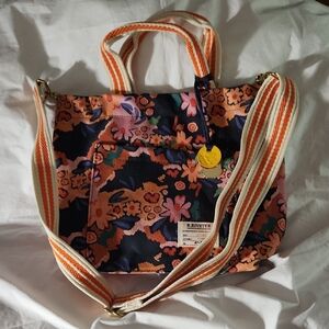 NWOT R. Riveter Taylor style floral canvas style tote